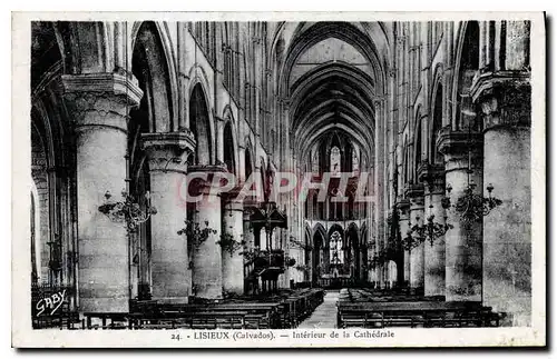 Ansichtskarte AK Lisieux Calvados Interieur de la Cathedrale