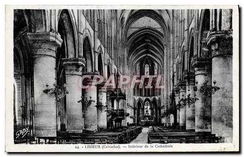 Cartes postales Lisieux Calvados Interieur de la Cathedrale