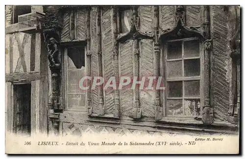 Ansichtskarte AK Lisieux Detail du Vieux Manoir de la Salamandre