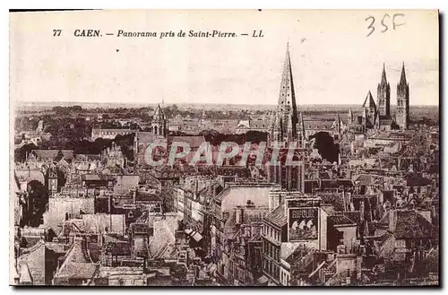 Cartes postales Caen Panorama prise de Saint Pierre