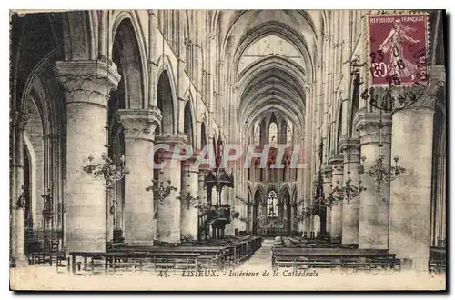 Ansichtskarte AK Lisieux Interieur de la Cathedrale