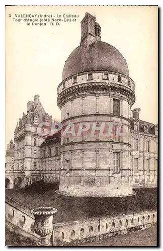 Cartes postales Valencay Indre Le Chateau Tour d'Angle Cote Nord Est