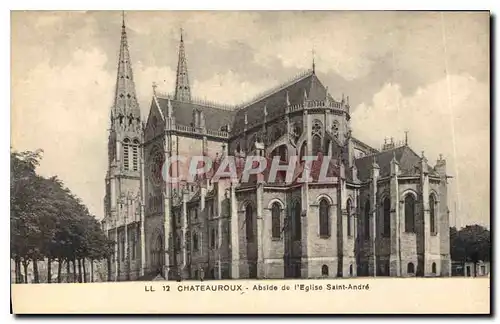 Cartes postales Chateauroux Abside de l'Eglise Saint Andre