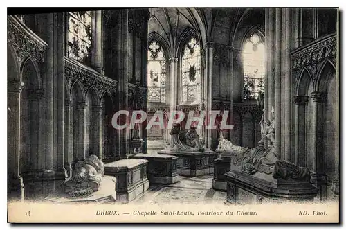 Ansichtskarte AK Dreux Chapelle Saint Louis Pourtour du Choeur