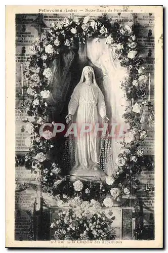 Ansichtskarte AK Pellevoisin Indre Notre Dame de Pellevoisin Interieur de la Chapelle des Apparitions