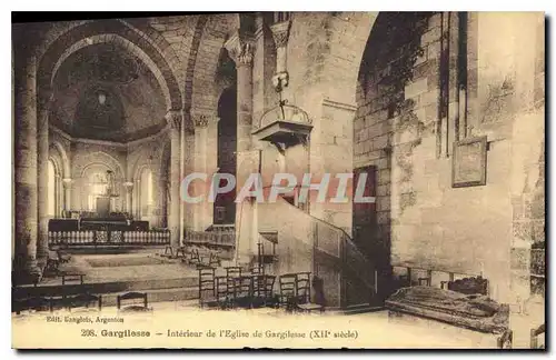 Ansichtskarte AK Gargilesse Interieur de l'Eglise de Gargilesse