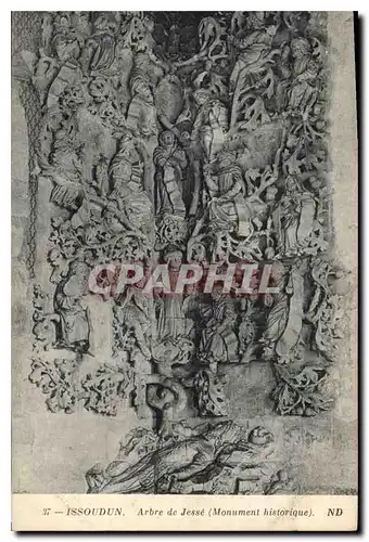 Cartes postales Issoudun Arbre de Jesse Monument historique