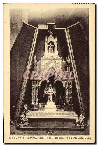 Cartes postales Neuvy St Sepulchere Indre Reliquaire du Precieux Sang