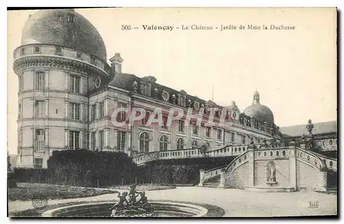 Cartes postales Valencay Le Chateau Jardin de Mme la Duchesse