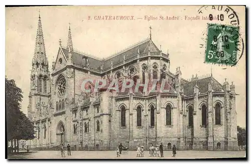 Cartes postales Chateauroux Eglise St Andre Facade laterale