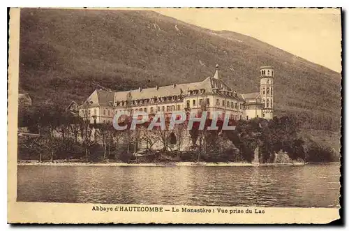 Cartes postales Abbaye d'Hautecombe Le Monastere Vue prise du Lac