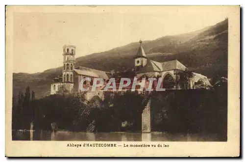 Ansichtskarte AK Abbaye d'Hautecombe Le monastere vu du lac