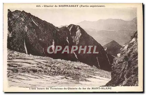 Ansichtskarte AK Glacier de Bionnassay Partie superieure a unc heure du Terminus du Chemin de fer du Mont Blanc