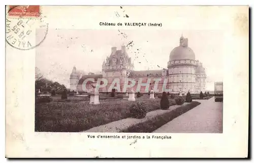 Ansichtskarte AK Chateau de Valencay Indre Vue d'ensemble et jardins a la Francaise