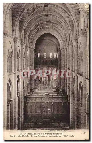 Ansichtskarte AK Petit Seminaire de Fontgombaud La Grande Nef de l'Eglise Abbatiale