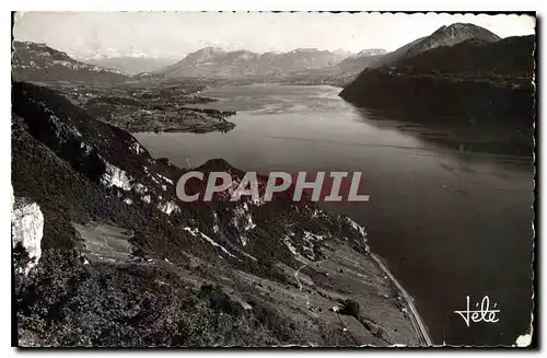 Cartes postales Lac du Bourget Vue panoramique prise de la Chambotte