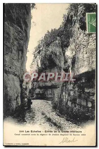 Cartes postales Les Echelles Entree de la Grotte inferieure
