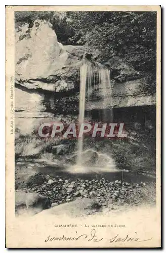 Ansichtskarte AK Chambery La Cascade de Jacob