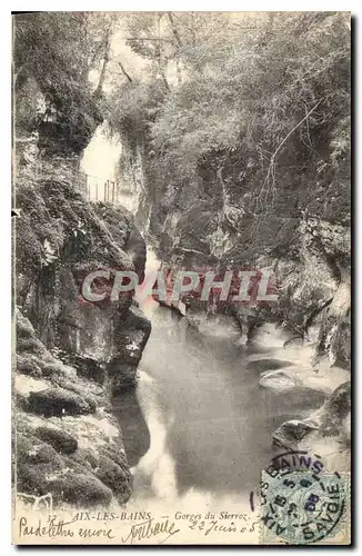 Cartes postales Aix les Bains Gorges du Sierroz