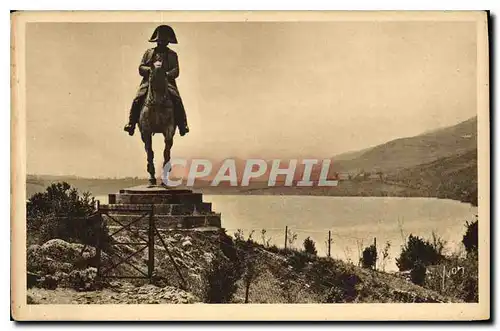 Ansichtskarte AK Les Alpes Statue de Napoleon par Fremiet au bord du Lac de Laffrey