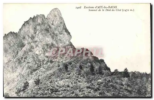 Cartes postales Environs d'Aix les Bains Sommet de la Dent du Chat