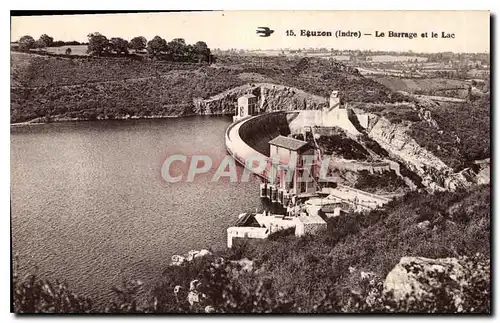 Ansichtskarte AK Eguzon Indre Le Barrage et le Lac