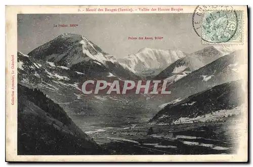 Cartes postales Massif de Bauges Savoie Vallee des Hautes Bauges