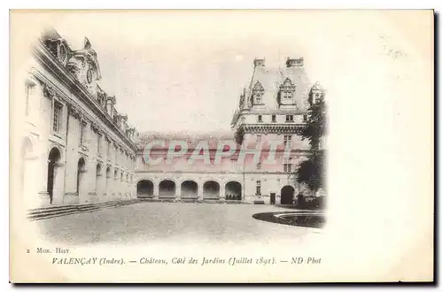 Cartes postales Valencay Indre Chateau Cote des Jardins