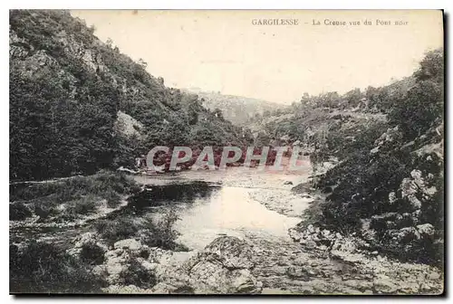 Ansichtskarte AK Gargilesse La Creuse vue du Pont noir