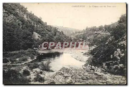 Cartes postales Gargilesse La Creuse vue du Pont noir