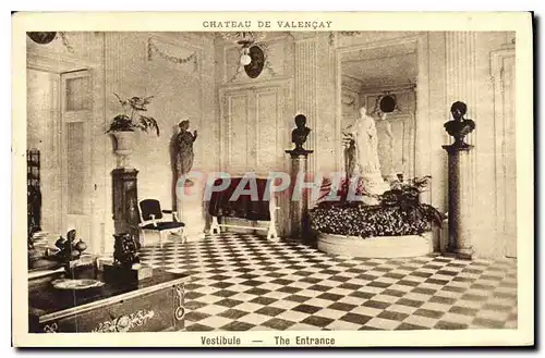 Cartes postales Chateau de Valencay Vestibule