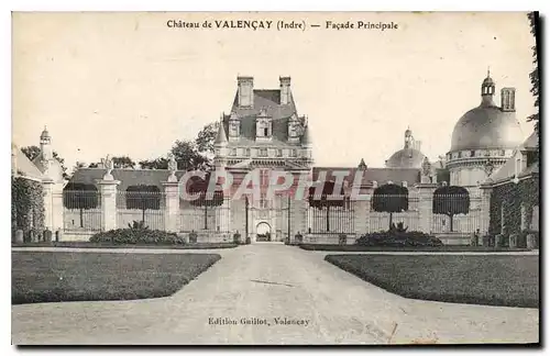 Cartes postales Chateau de Valencay Indre Facade Principale