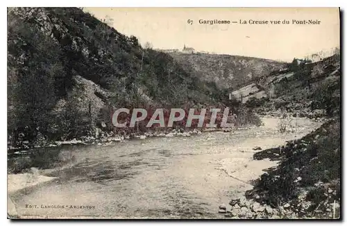 Ansichtskarte AK Gargilesse La Creuse vue du Pont Noir