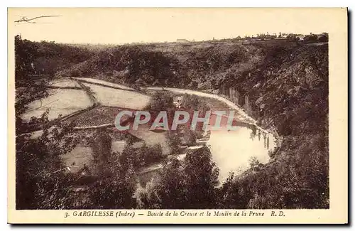 Cartes postales Gargilesse Indre Boucle de la Creuse et le Moulin de la Prune