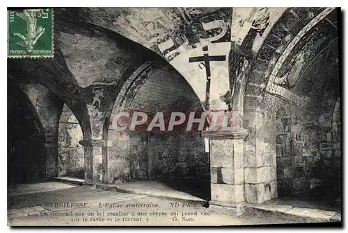 Cartes postales Gargilesse L'Eglise souterraine