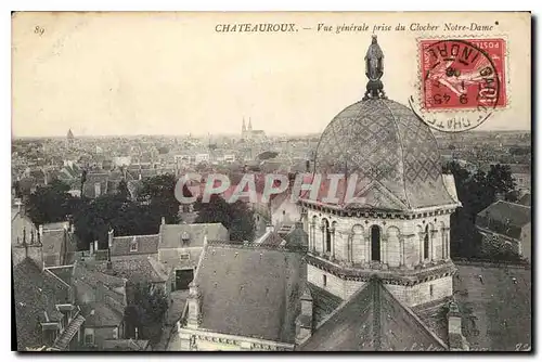 Ansichtskarte AK Chateauroux Vue generale prise du Clocher Notre Dame