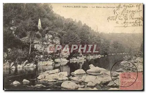 Cartes postales Gargilesse Indre Le Bain de George Sand
