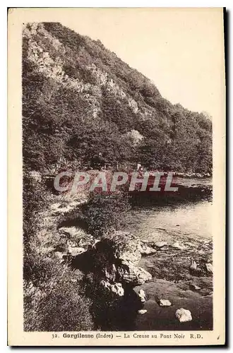 Ansichtskarte AK Gargilesse Indre La Creuse au Pont Noir