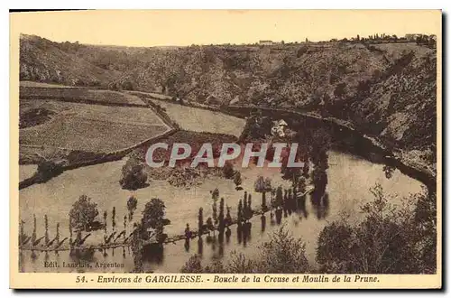 Cartes postales Environs de Gargilesse Boucle de la Creuse et Moulin de la Prune