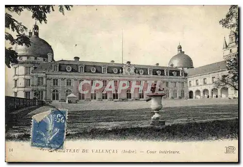 Cartes postales Chateau de Valencay Indre Cour interieure