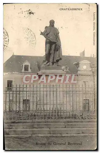 Ansichtskarte AK Chateauroux Statue du General Bertrand