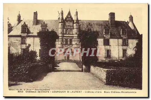 Cartes postales Chateaux de l'Indre Lourouer St Laurent Chateau d'Ars