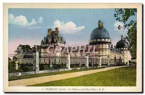 Cartes postales Valencay Indre Le Chateau cote Nord Est