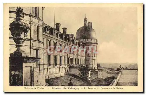Cartes postales Chateau de Valencay La Tour et les Douves sur le Nahon