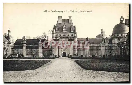 Cartes postales Valencay Le Chateau facade Nord