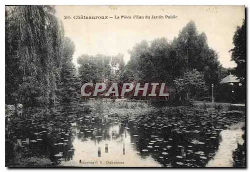 Cartes postales Chateauroux La Place d'Eau du Jardin Public