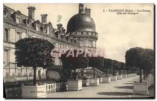Cartes postales Valencay Indre Le Chateau Allee des Orangers