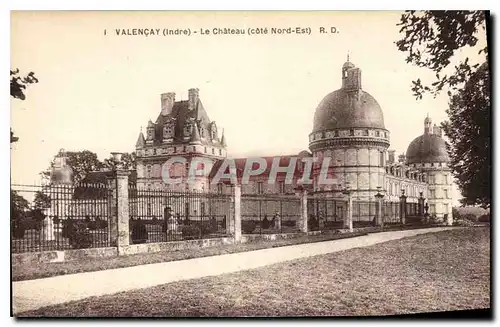 Cartes postales Valencay Indre Le Chateau cote Nord Est