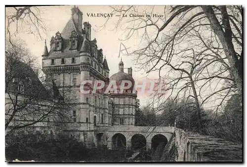 Ansichtskarte AK Valencay Le Chateau en Hiver