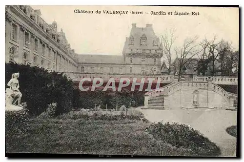 Cartes postales Chateau de Valencay Indre Jardin et facade Est